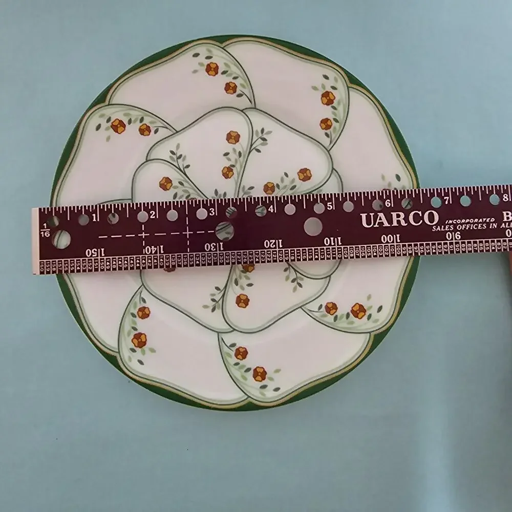 5 Haviland Limoges France Lotus Plates 3 - 8